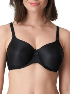 PRIMADONNA Satin Non Padded Full Cup Bra - Black