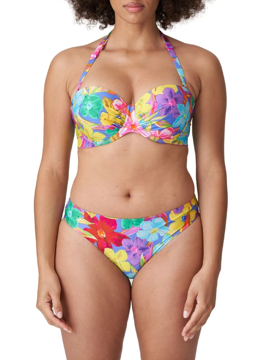 PRIMADONNA Sazan Strapless Bikini Top - Blue Bloom - Image 6