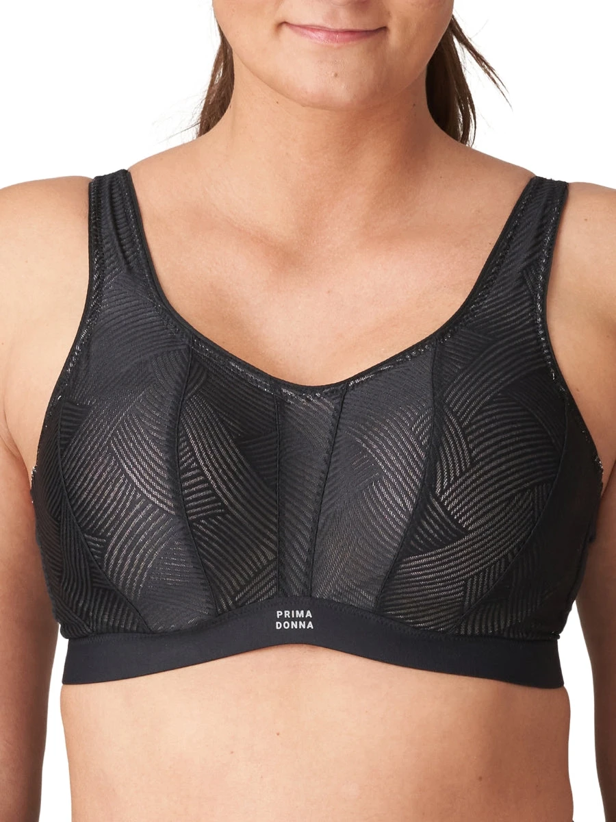 PRIMADONNA The Game Padded Racerback Sports Bra - Black