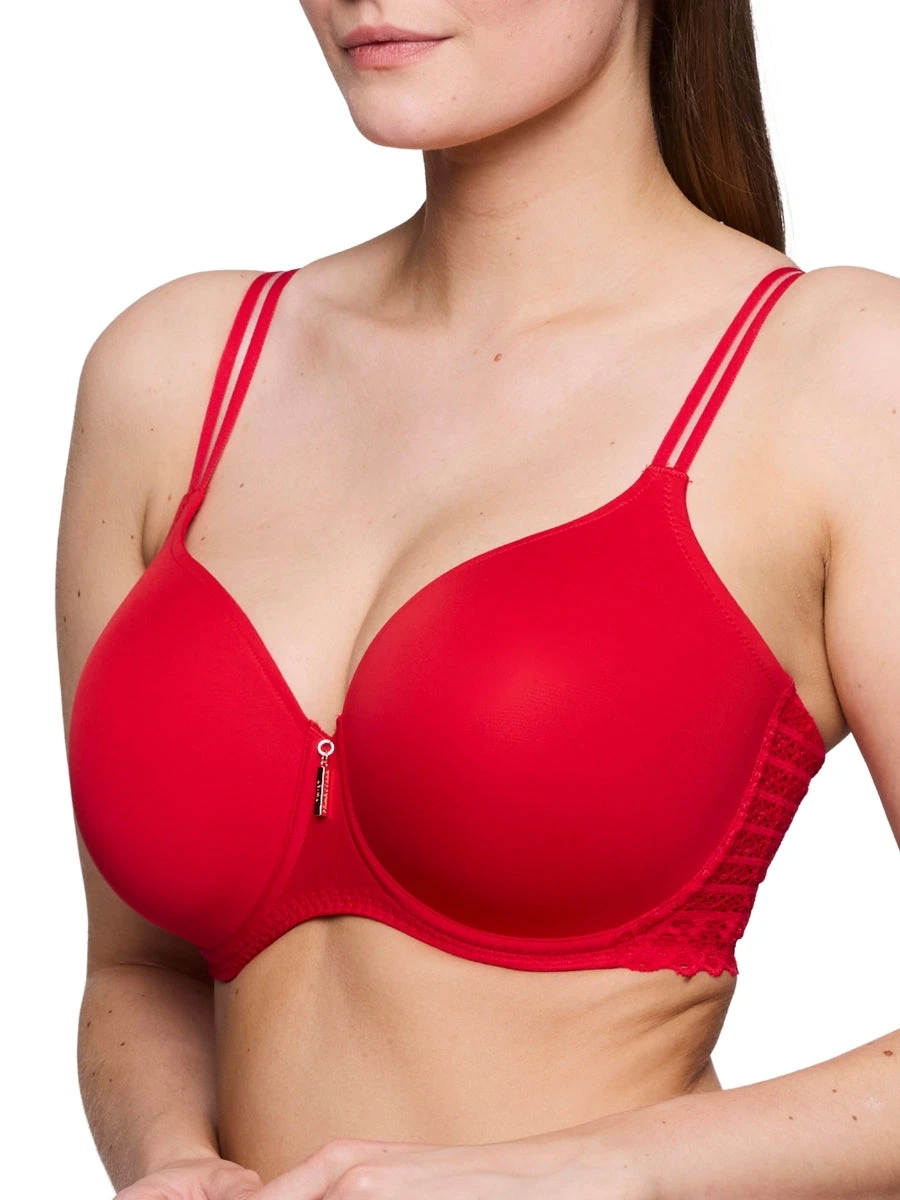 East End Padded Heartshape Bra - True Red - Image 3