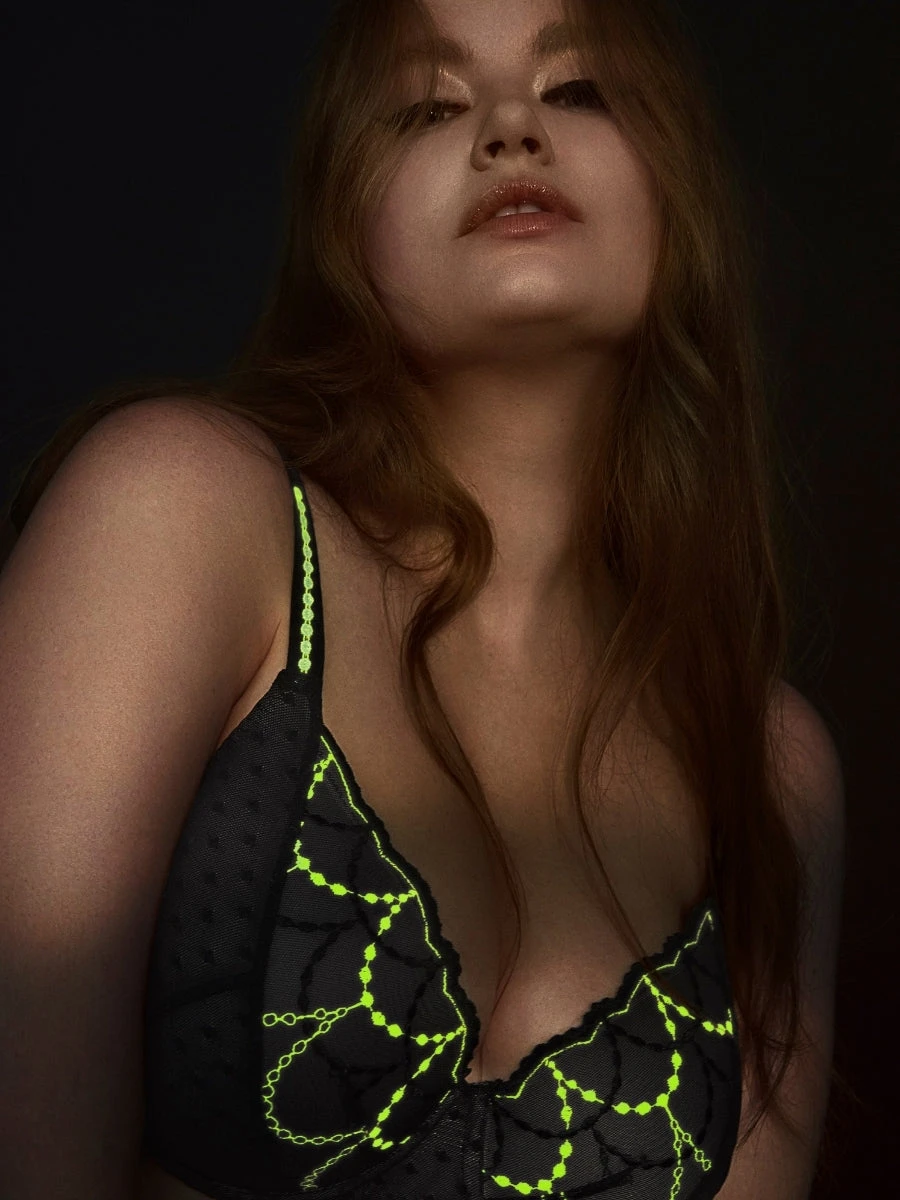 Tepito Padded Heartshape Bra - Dark Glow - Image 8