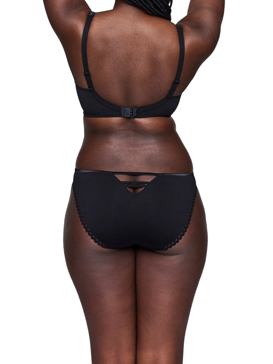 Vivgirl Padded Balcony Bra - Black - Image 5