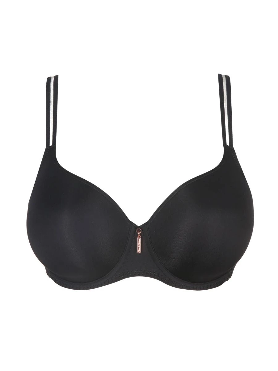 East End Padded Heartshape Bra - Charcoal - Image 4
