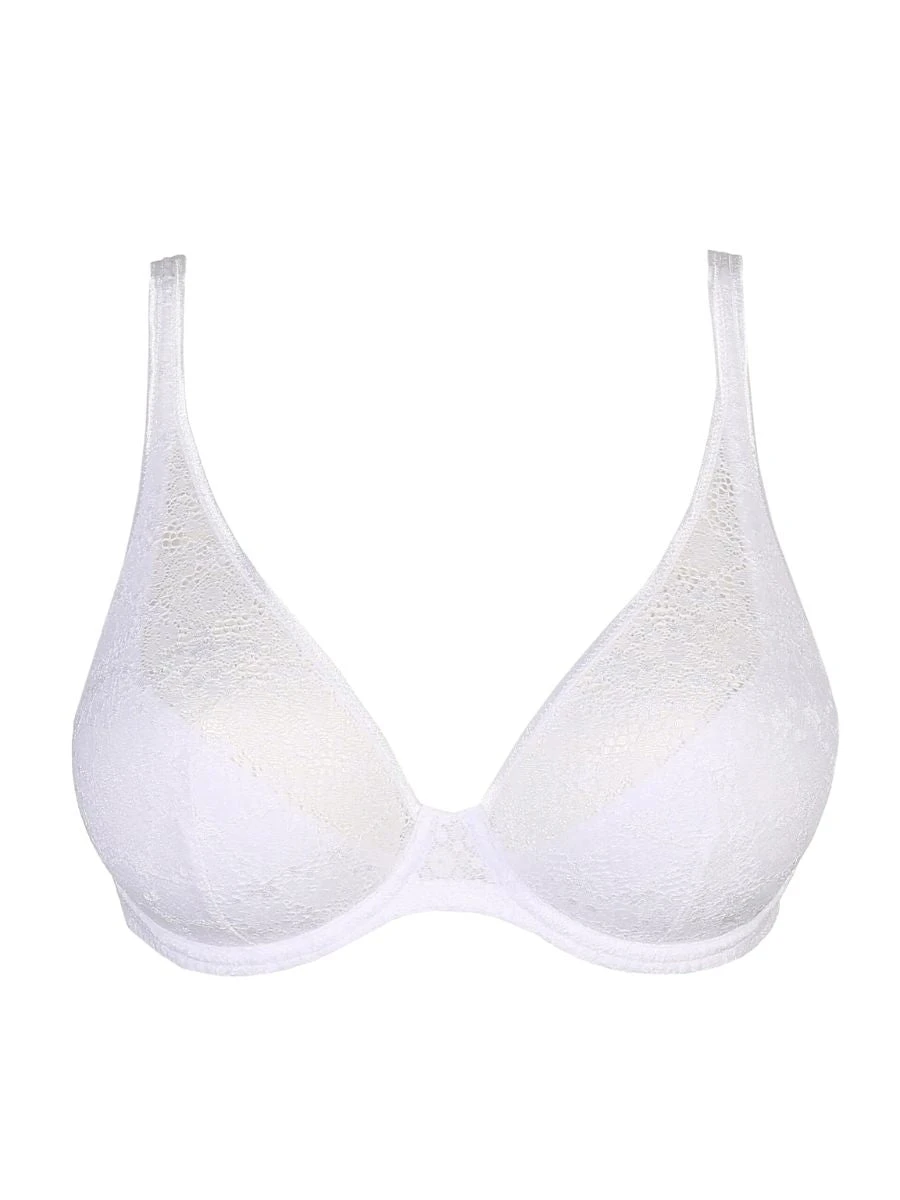 Epirus Half Padded Plunge Bra - White - Image 4