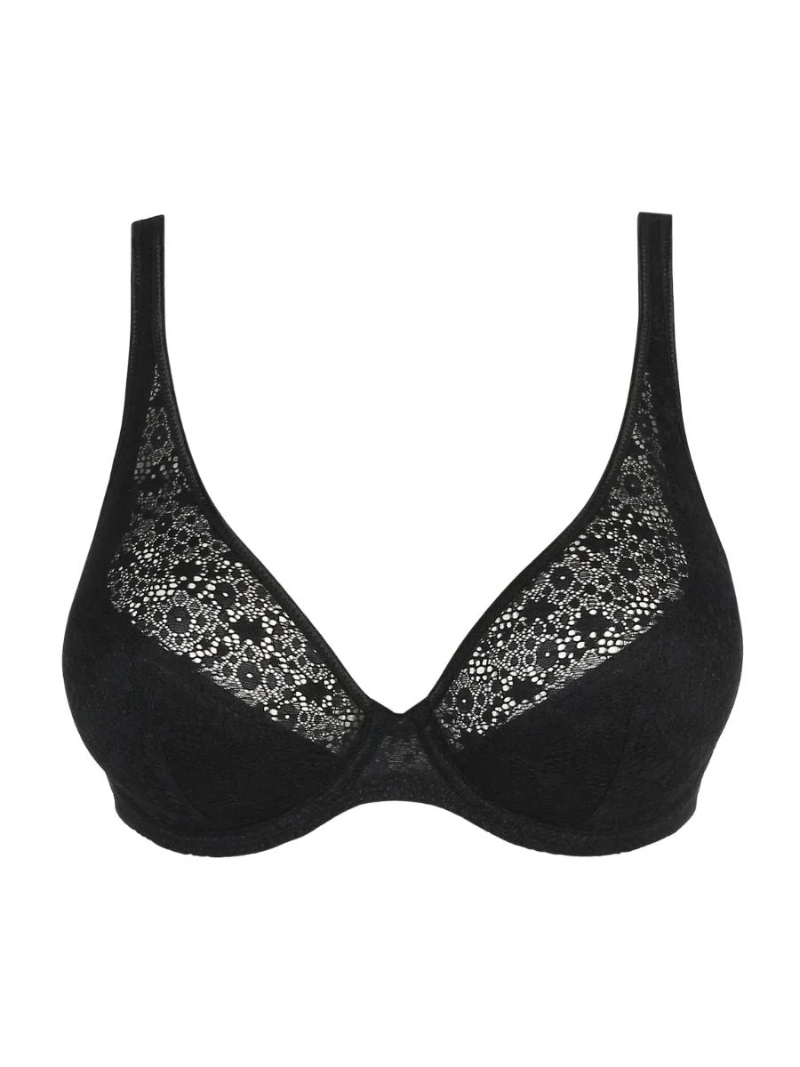 Epirus Half Padded Plunge Bra - Black - Image 6