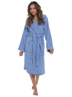 Cotton Hooded Towelling Robe