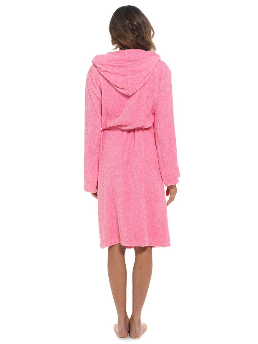 Cotton Hooded Towelling Robe - Image 6