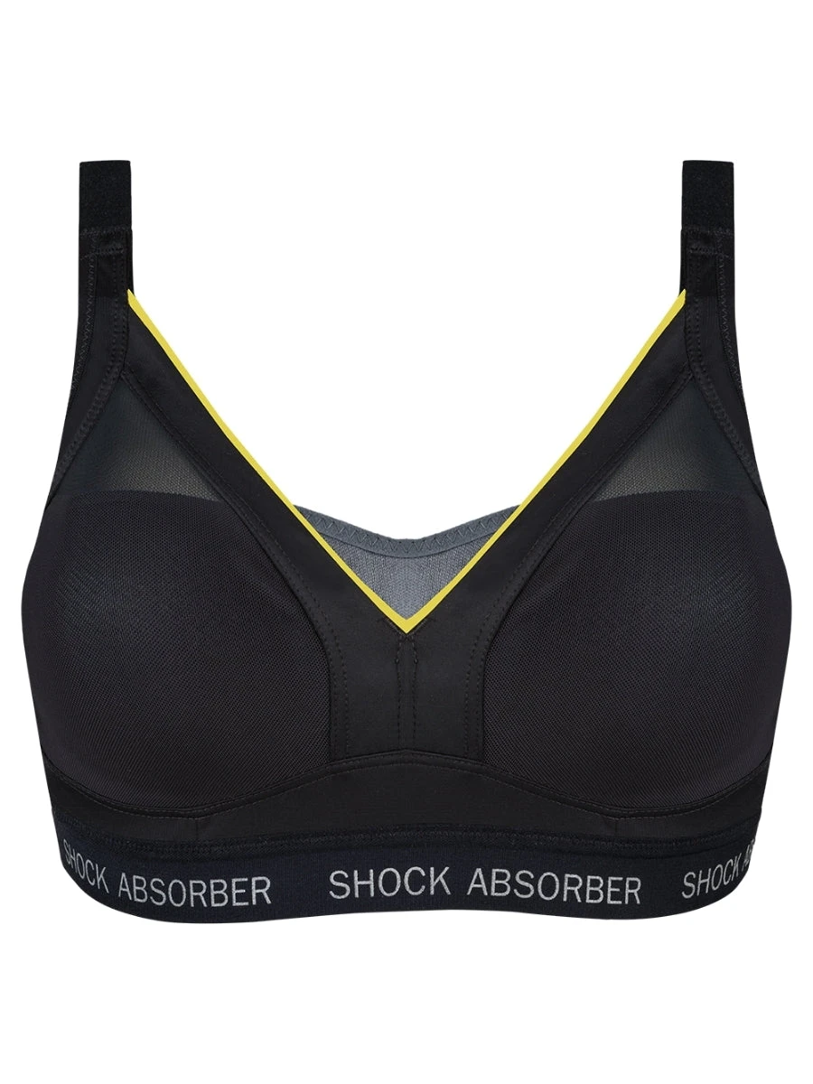 Shock Absorber Shaped Support Sports Bra - Slate Grey - Image 6
