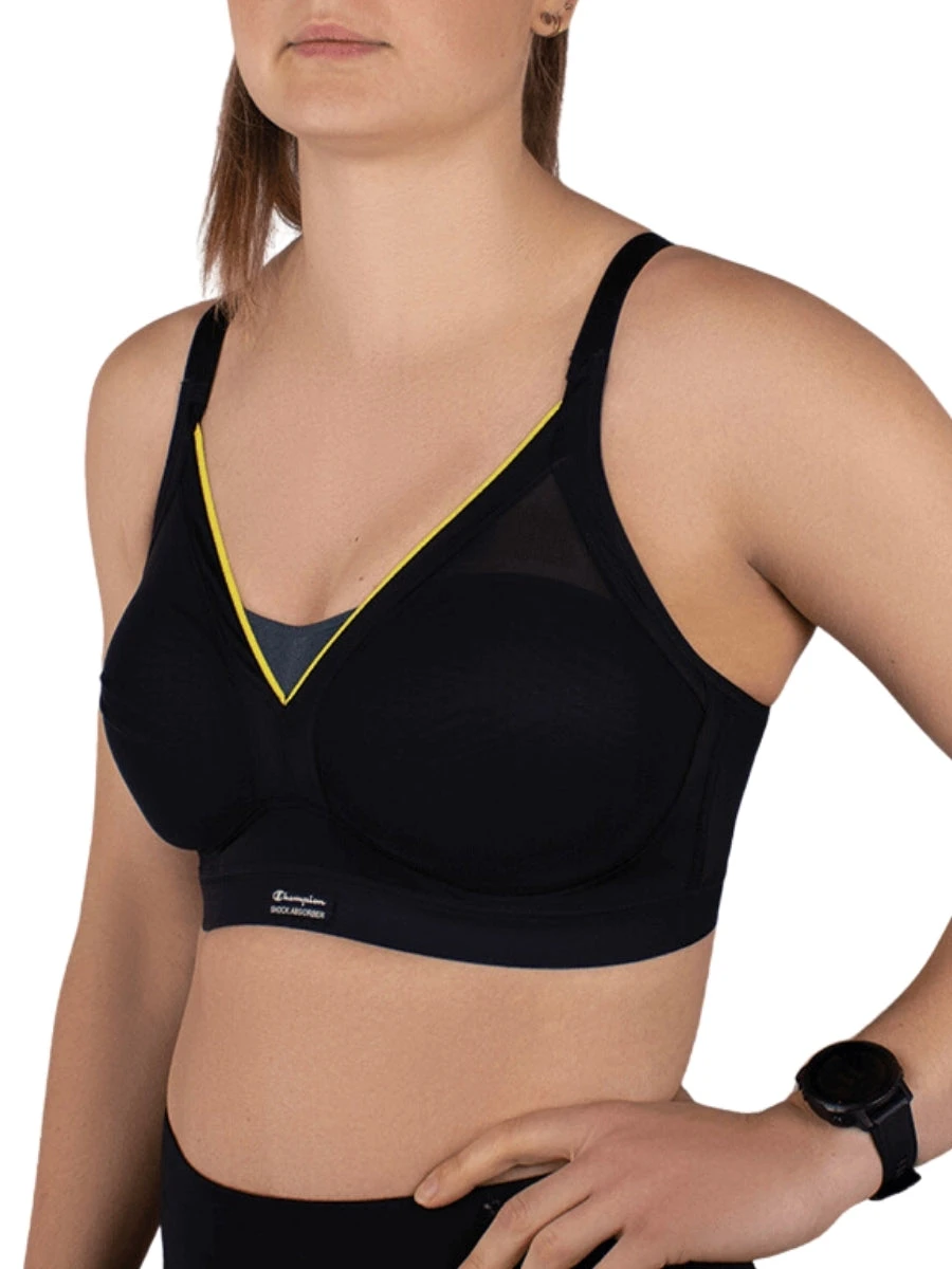 Shock Absorber Shaped Support Sports Bra - Slate Grey - Image 3