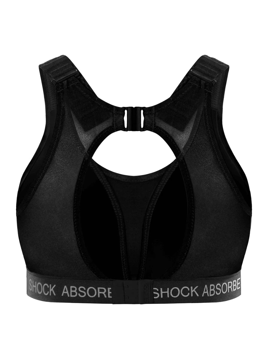 Shock Absorber Ultimate Run Padded Sports Bra - Black/Silver - Image 10