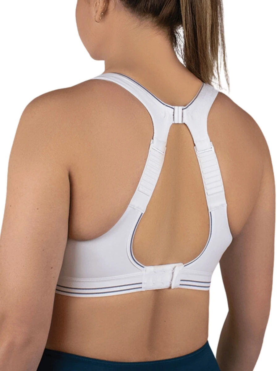 Shock Absorber Ultimate Run Sports Bra - White/Silver - Image 2