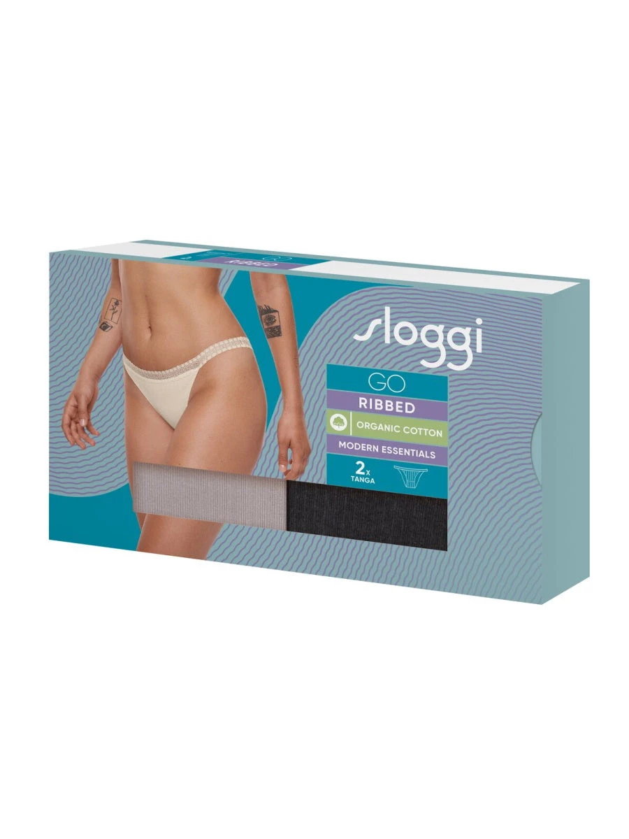 Sloggi GO Ribbed Tanga (2 Pack) - Image 14