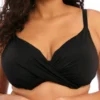 ELOMI Magnetic Plunge Bikini Top - Black