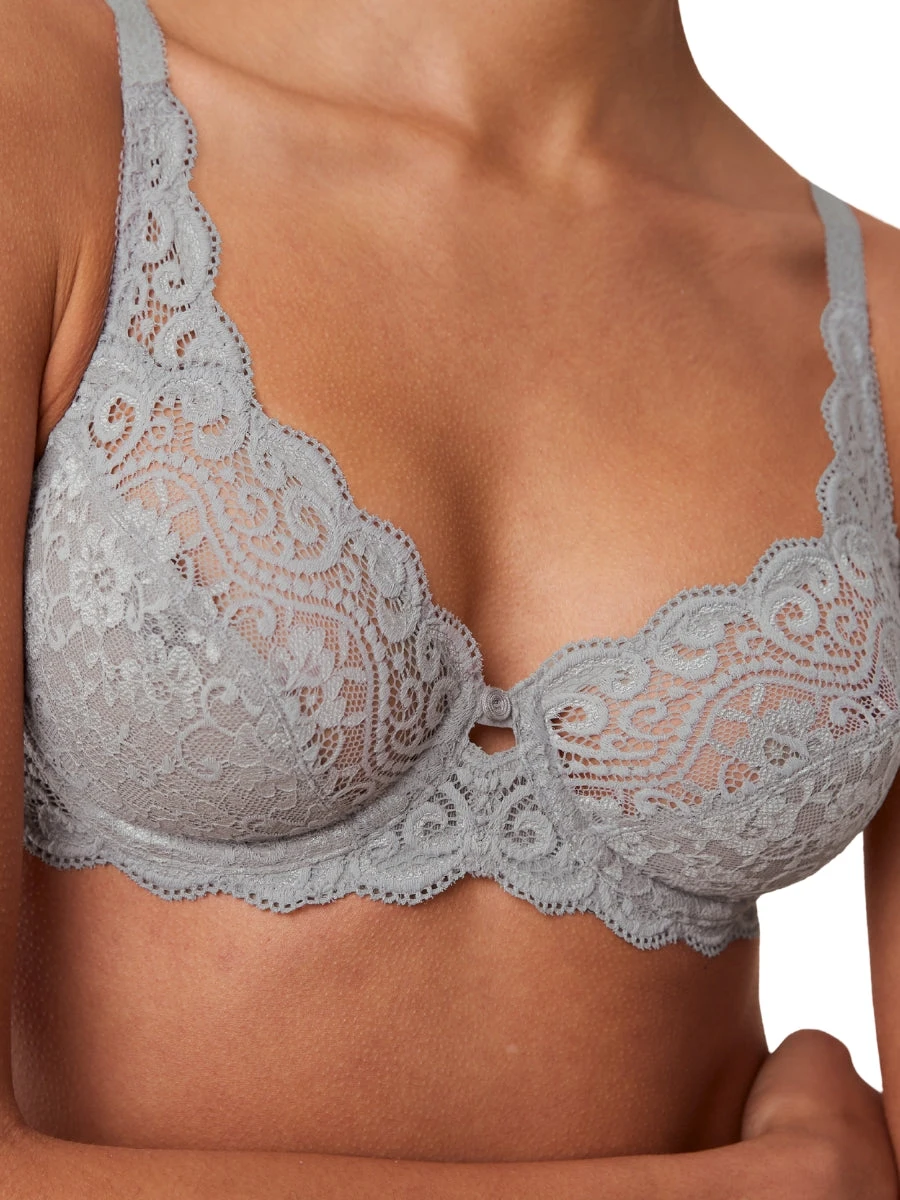 Triumph Amourette WHP Half Cup Bra - Silent Grey - Image 3
