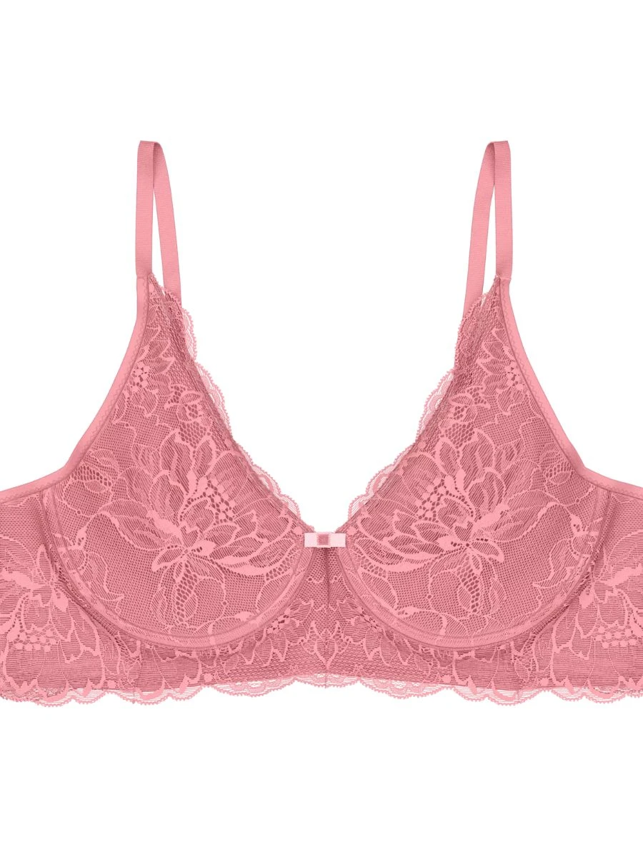 Triumph Amourette Charm Non-Wired Bra - Peach Blossom - Image 6