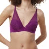 Triumph Aura Spotlight High Apex Plunge Bra - Violet