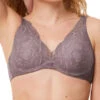 Triumph Body Make-Up Illusion Lace High Apex Bra - Pigeon Grey