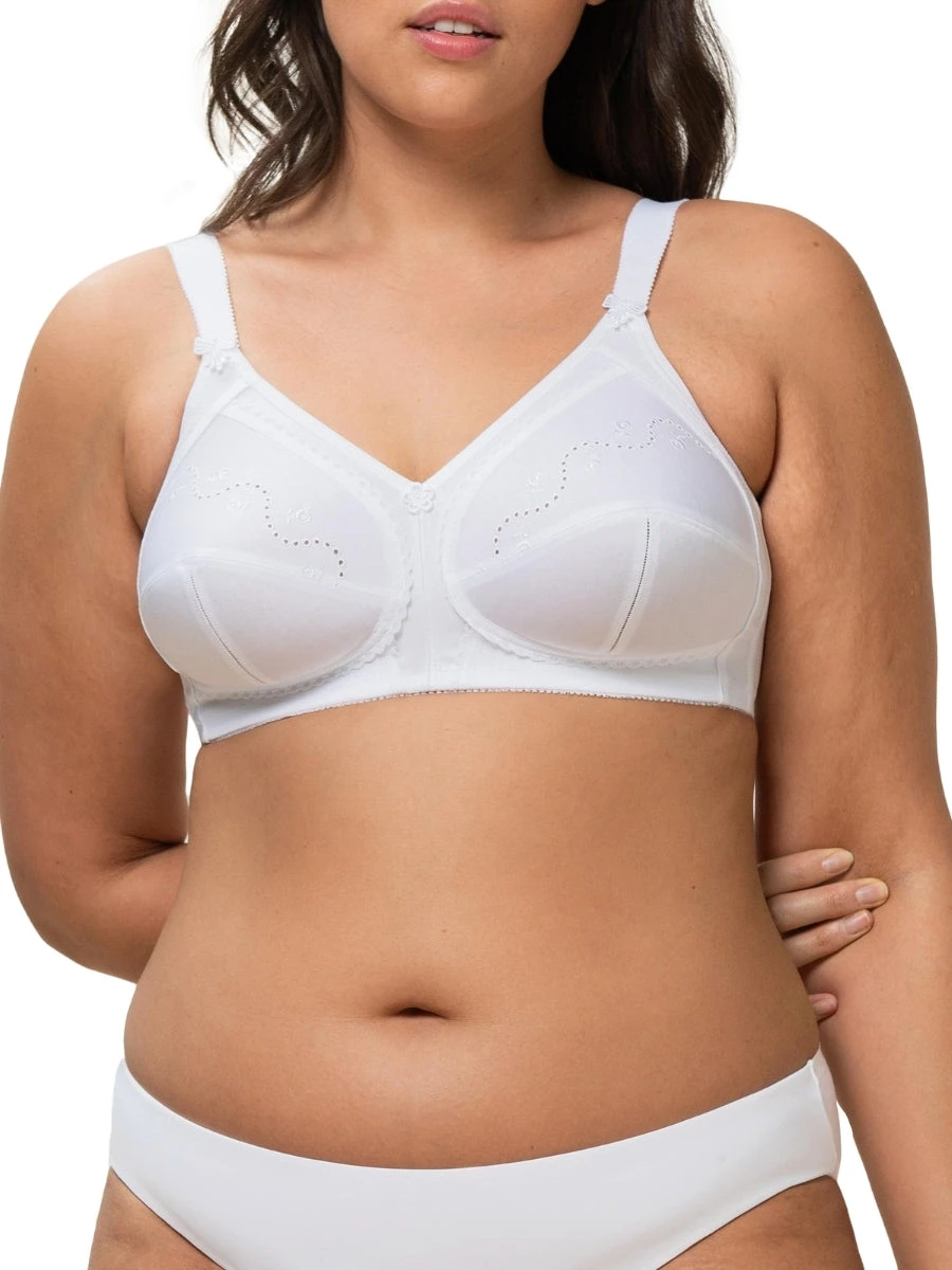 Triumph Doreen + Cotton Full Cup Bra - White - Image 4
