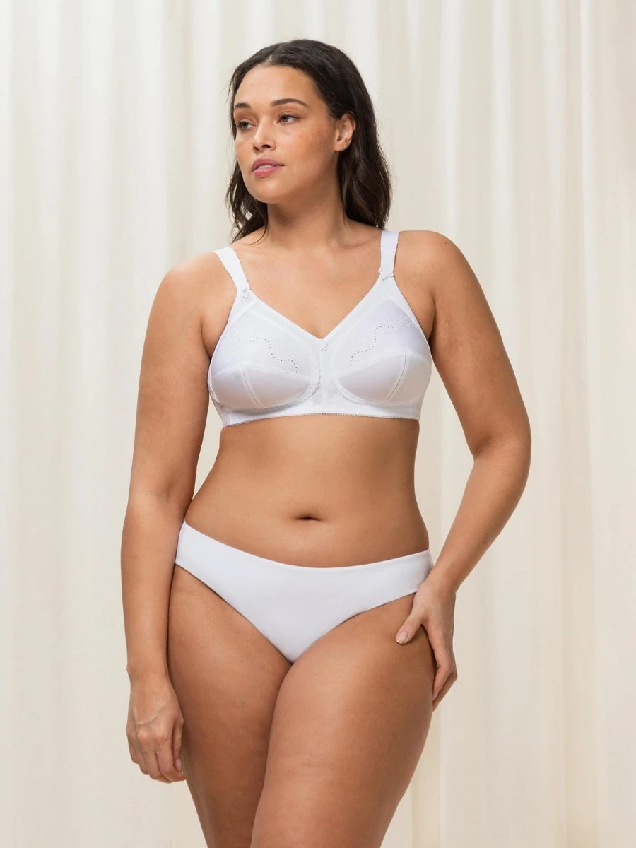 Triumph Doreen + Cotton Full Cup Bra - White - Image 6