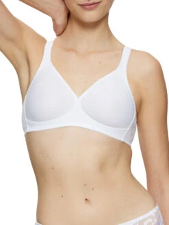 Triumph Modern Soft+Cotton Non-Wired Bra - White