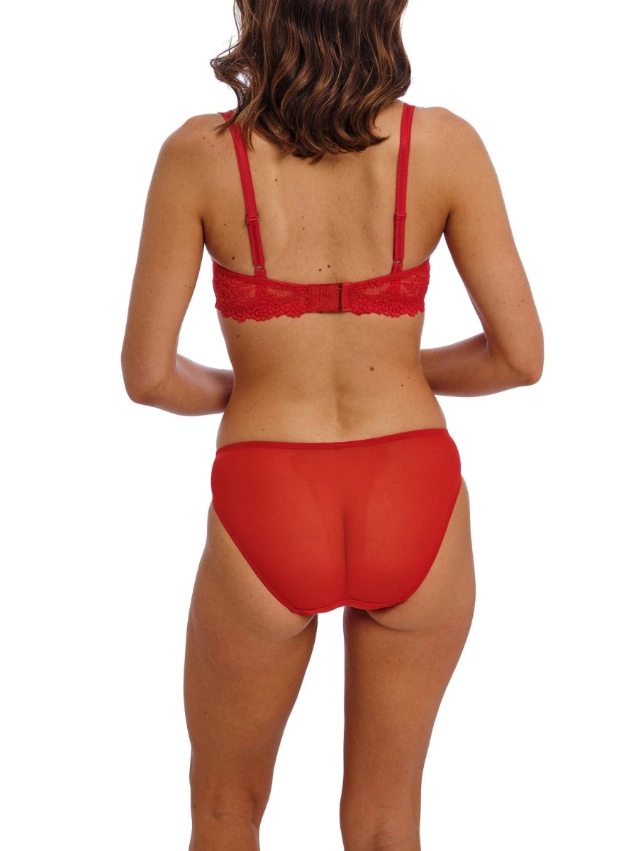 Wacoal Embrace Lace Underwire Bra - Equestrian Red - Image 4