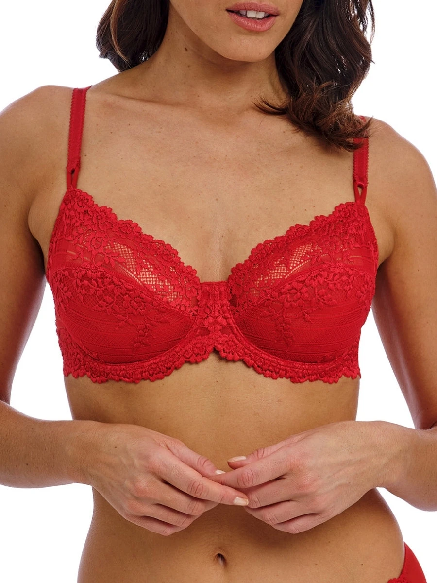 Wacoal Embrace Lace Underwire Bra - Equestrian Red