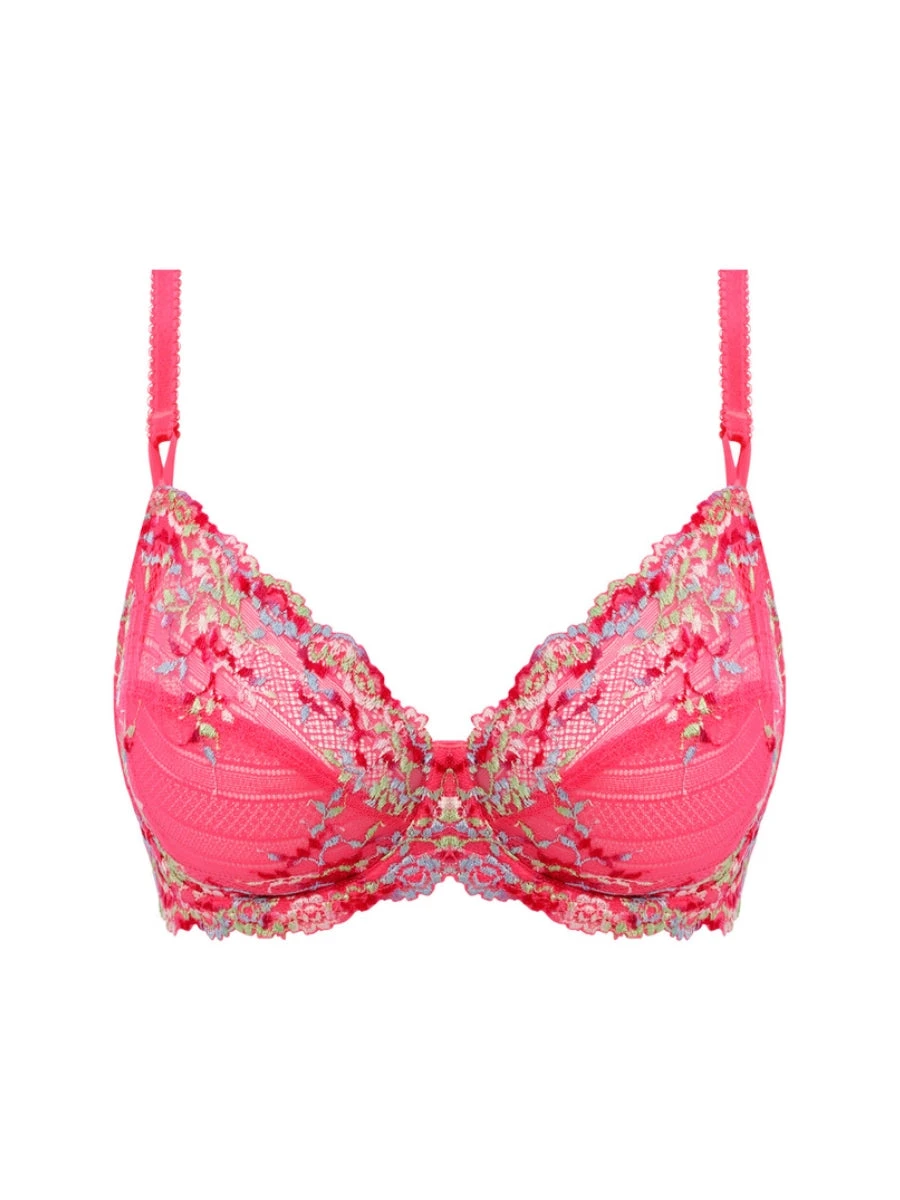 Wacoal Embrace Lace Underwire Bra - Hot Pink/Multi - Image 6