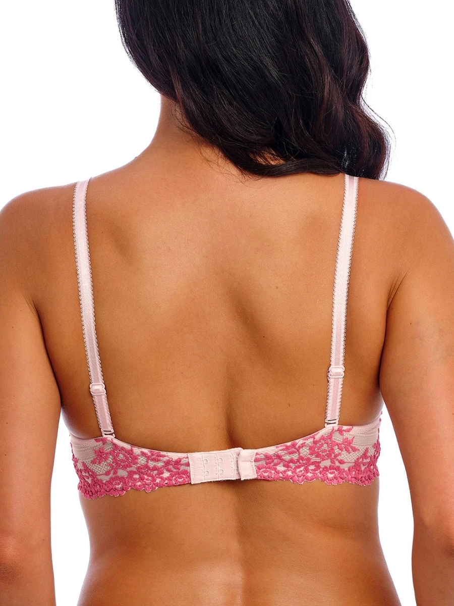 Wacoal Embrace Lace Plunge Underwire Bra - Ballet Slipper/Chateau Rose - Image 2