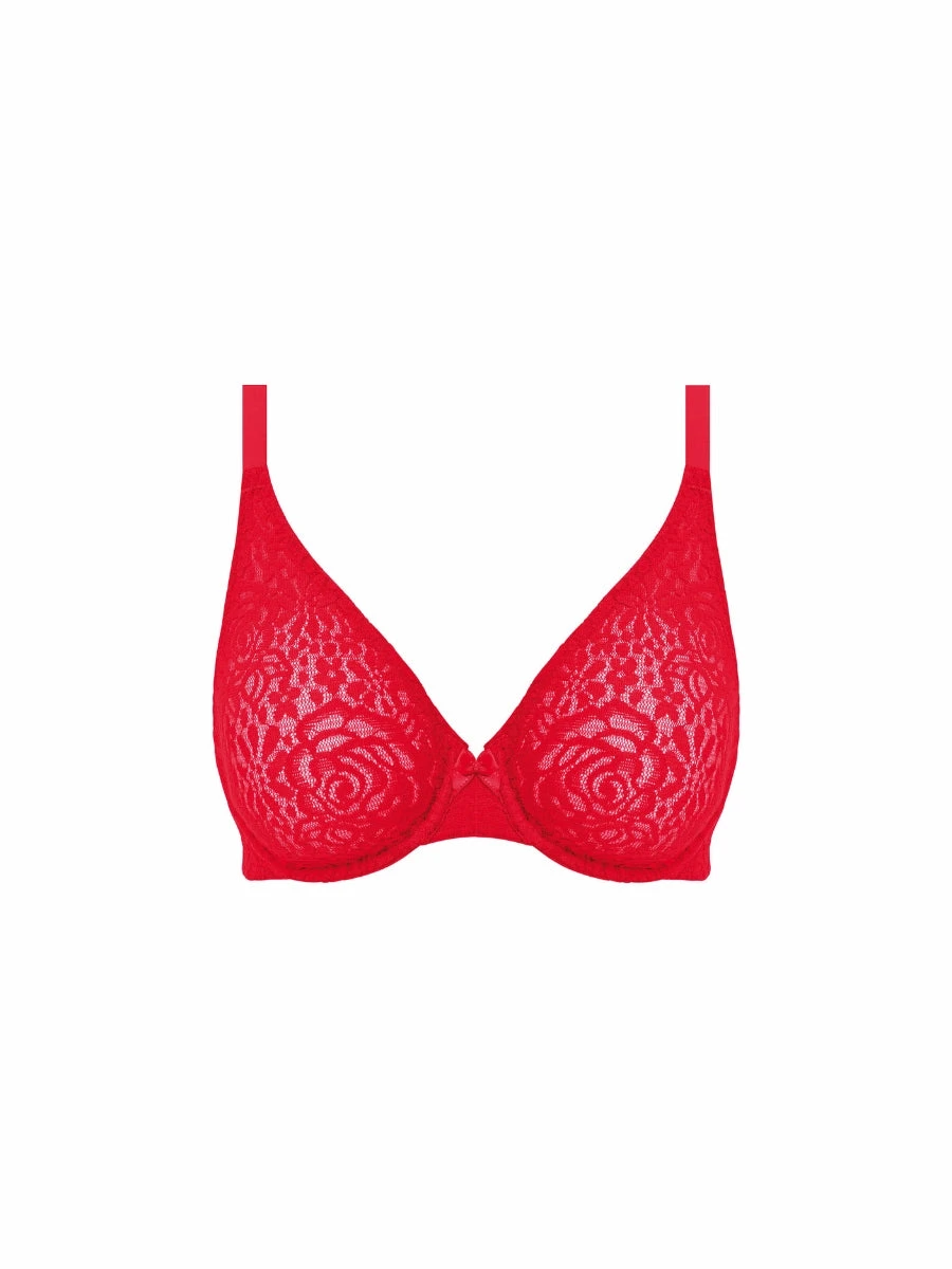 Wacoal Halo Lace Moulded Bra - Equestrian Red - Image 7