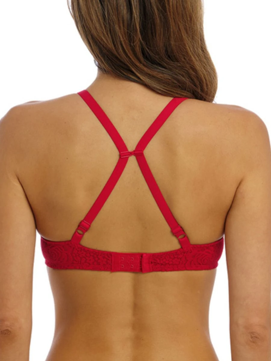 Wacoal Halo Lace Moulded Bra - Barbados Cherry - Image 3