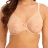 Wacoal Halo Lace Moulded Bra - Almost Apricot