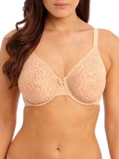 Wacoal Halo Lace Moulded Bra - Almost Apricot