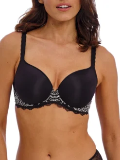 Wacoal Lace Perfection Contour Bra - Black/Ivory