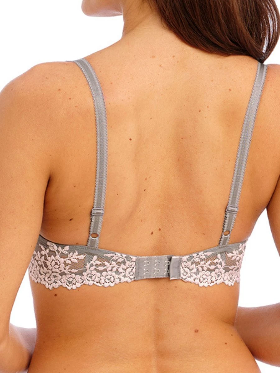 Wacoal Embrace Lace Contour Bra - Smoke/Crystal Pink - Image 2