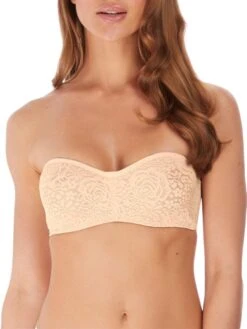 Wacoal Halo Lace Strapless Bra - Nude