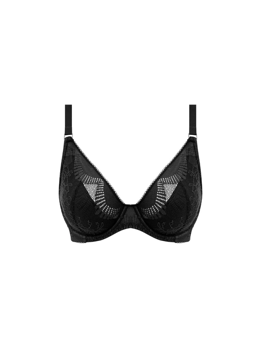 Wacoal Sensu Lace Plunge Bra - Black - Image 11