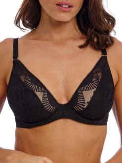 Wacoal Sensu Lace Plunge Bra - Black