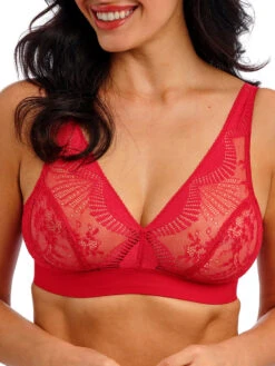 Wacoal Sensu Lace Non-Wired Bralette - Salsa