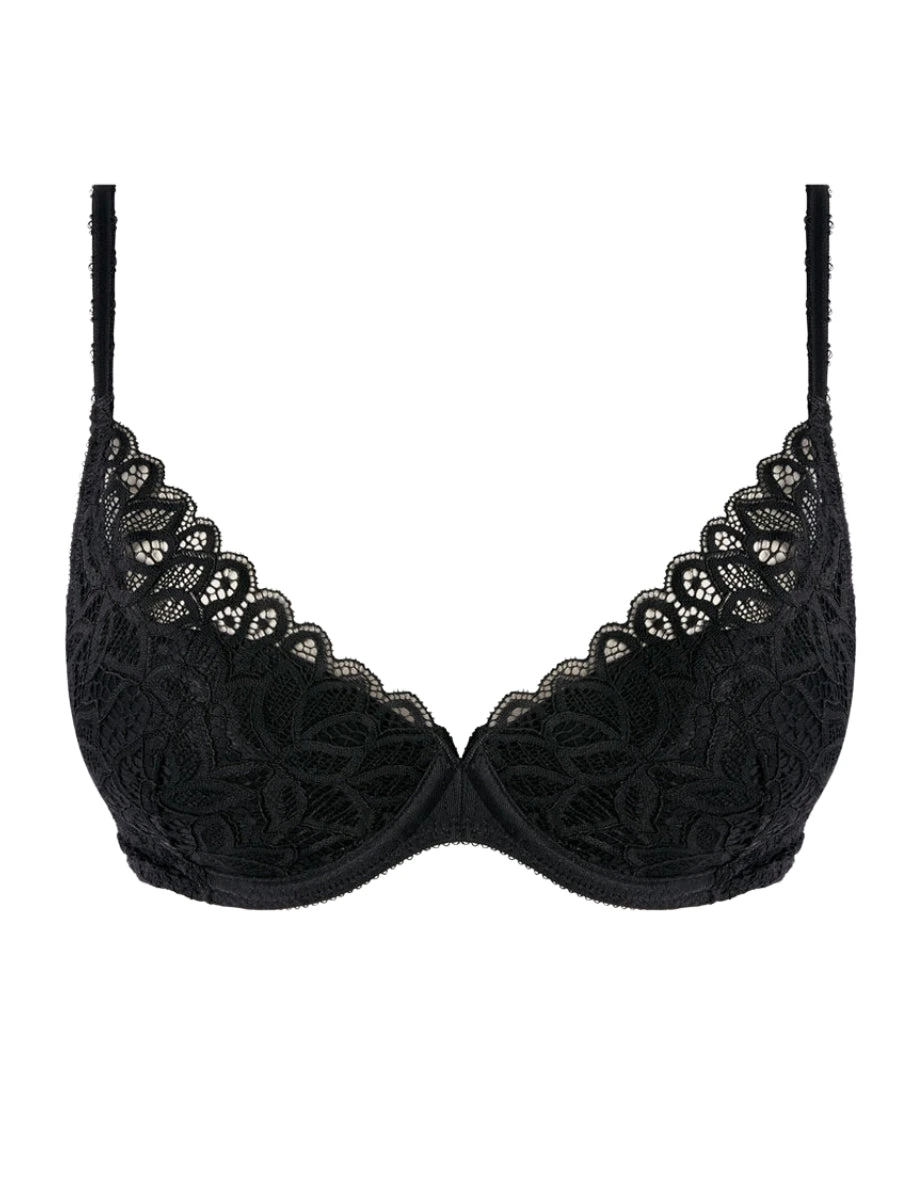 Wacoal Raffine Plunge Bra - Black - Image 4