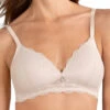 Naturana Lace Padded Soft Cup Bra - Light Beige