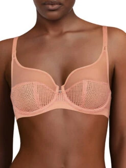 Chantelle Motif Plunge Bra - Blush
