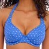 FREYA Jewel Cove Halter Bikini Top - Azure
