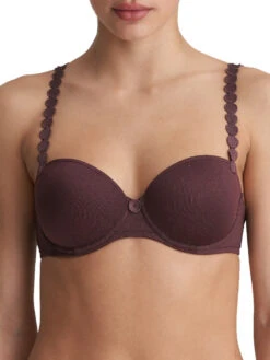 MARIE JO Tom Padded Balcony Bra - Aubergine