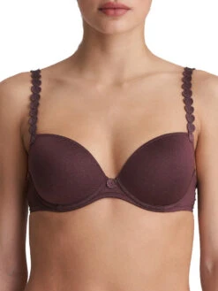 MARIE JO Tom Padded Plunge Bra - Aubergine