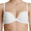 MARIE JO Tom Padded Plunge Bra - White