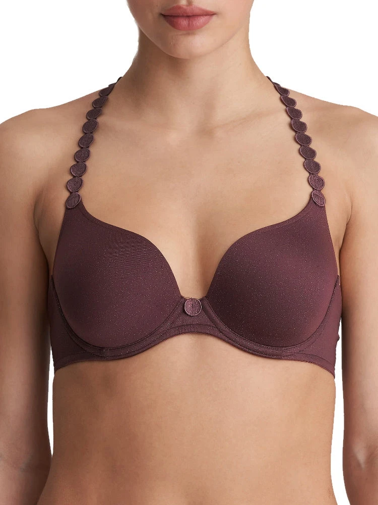 MARIE JO Tom Padded Heartshape Bra - Aubergine - Image 3