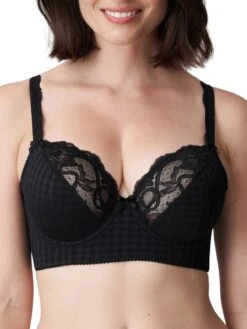 PRIMADONNA Madison Plunge Longline Bra - Black