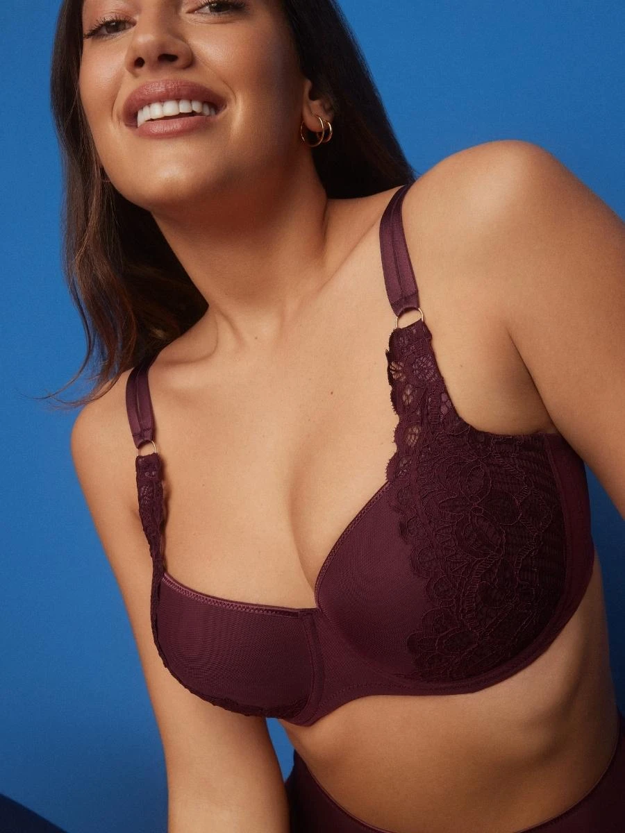 Twist First Night Padded Balcony Bra - Merlot - Image 3