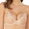 Wacoal Lace Perfection Plunge Push Up Bra - Café Crème